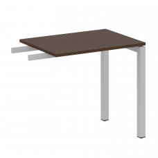 Metal System Quattro Приставной элемент на П-образном м/к 50БП.ПР-2 Венге Цаво/Металл Серый 800*600*