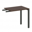 Metal System Приставной элемент на П-образном м/к БП.ПР-2 Венге Цаво/Металл Антрацит 800*600*750