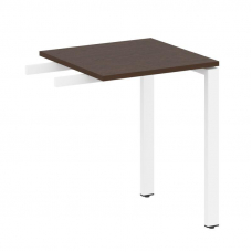 Metal System Приставной элемент на П-образном м/к БП.ПР-1 Венге Цаво/Металл Белый 600*600*750