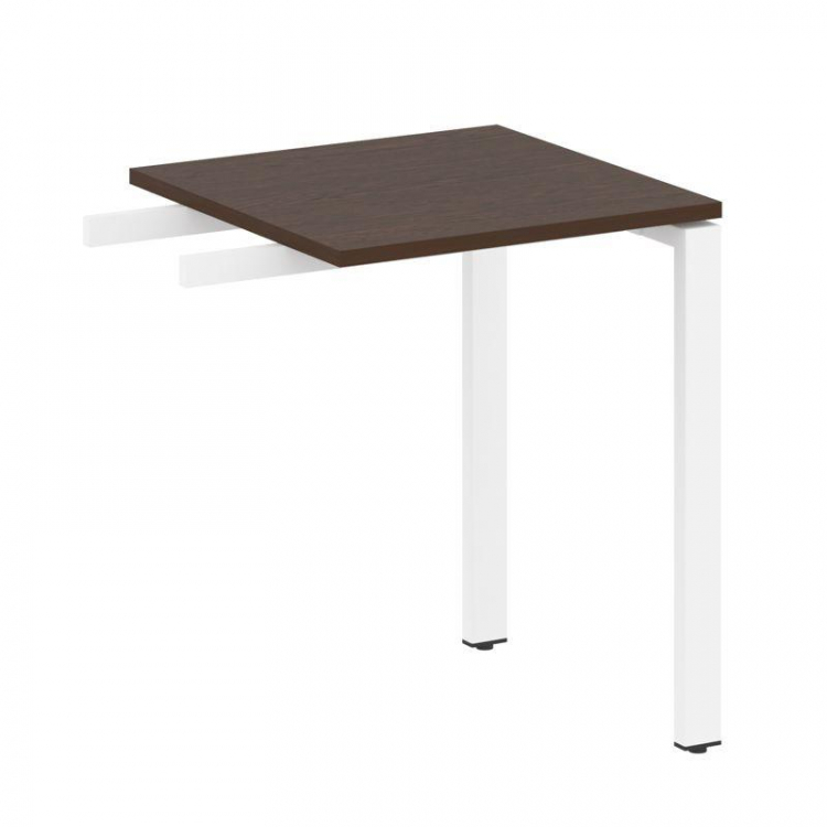 Metal System Приставной элемент на П-образном м/к БП.ПР-1 Венге Цаво/Металл Белый 600*600*750