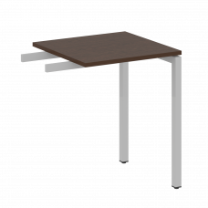 Metal System Quattro Приставной элемент на П-образном м/к 40БП.ПР-1 Венге Цаво/Металл Серый 600*600*