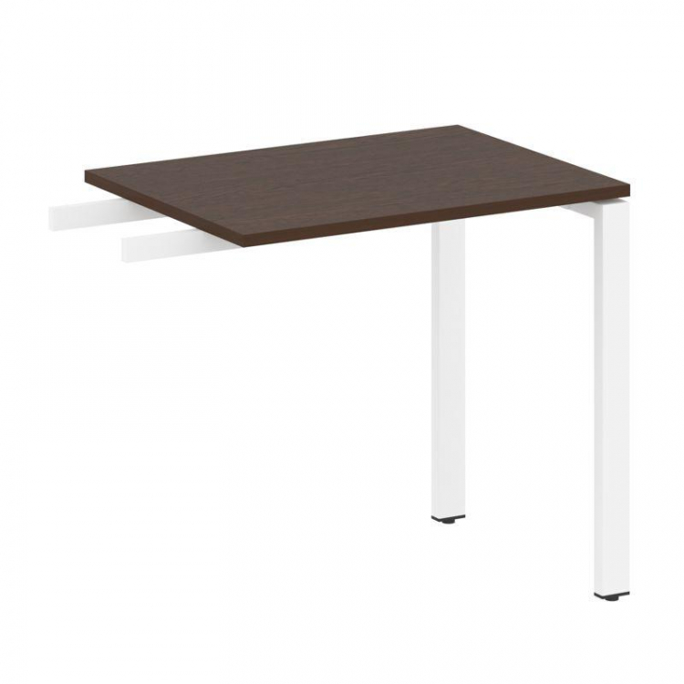 Metal System Приставной элемент на П-образном м/к БП.ПР-2 Венге Цаво/Металл Белый 800*600*750