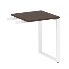 Metal System Приставной элемент на О-образном м/к БО.ПР-1 Венге Цаво/Металл Белый 600*600*750