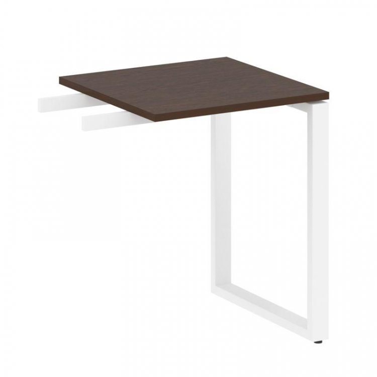 Metal System Приставной элемент на О-образном м/к БО.ПР-1 Венге Цаво/Металл Белый 600*600*750