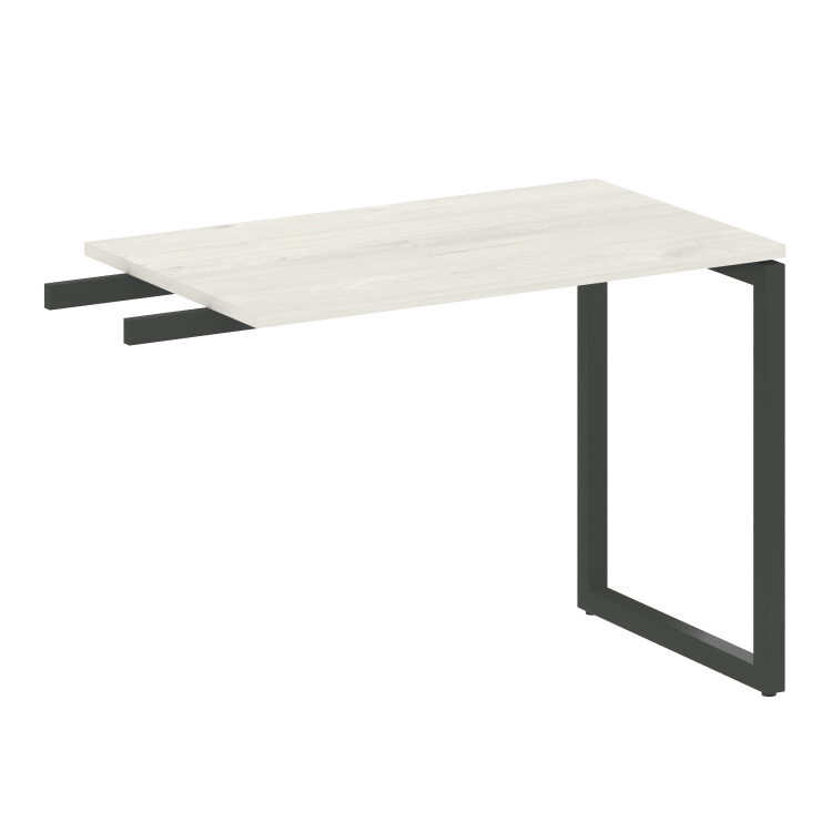 Metal System Quattro Приставной элемент на О-образном м/к 40БО.ПР-3 Дуб Наварра/Металл Антрацит 1000