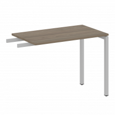 Metal System Quattro Приставной элемент на П-образном м/к 40БП.ПР-3 Вяз Благородный/Металл Серый 100