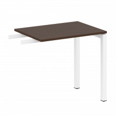 Metal System Quattro Приставной элемент на П-образном м/к 50БП.ПР-2 Венге Цаво/Металл Белый 800*600*