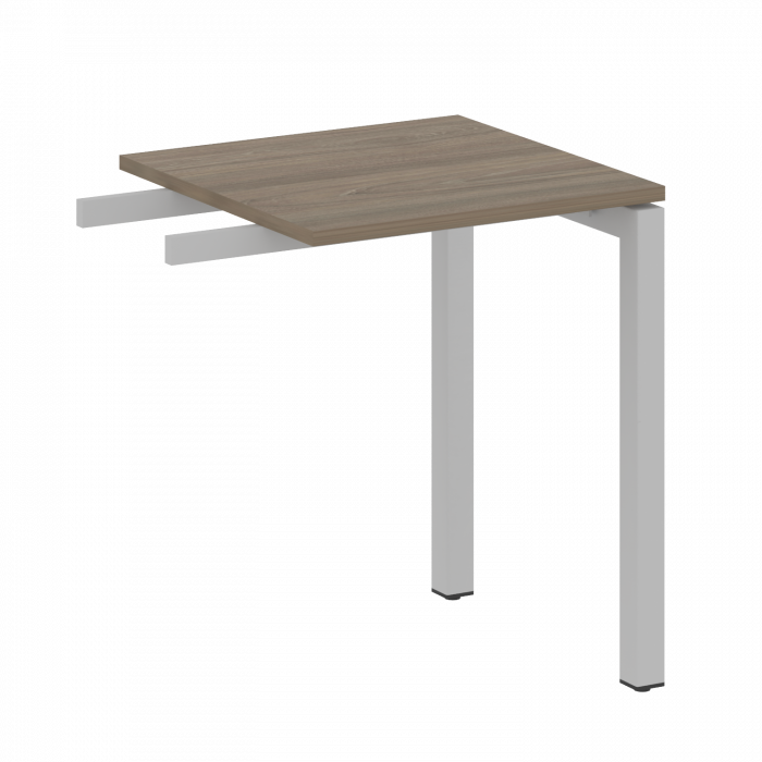 Metal System Quattro Приставной элемент на П-образном м/к 50БП.ПР-1 Вяз Благородный/Металл Серый 600