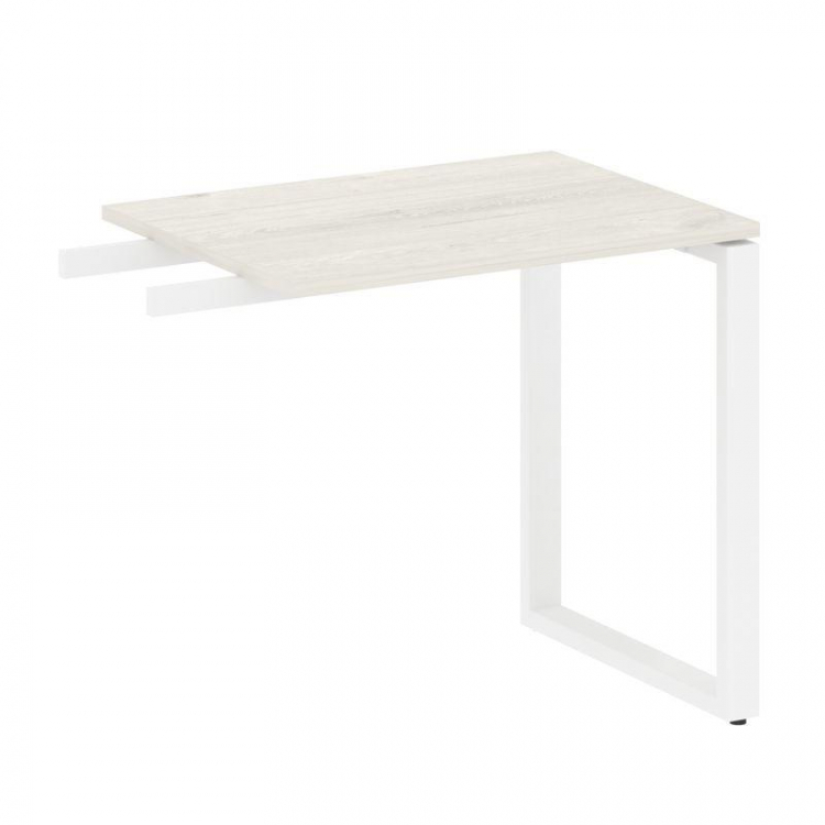 Metal System Приставной элемент на О-образном м/к БО.ПР-2 Дуб Наварра/Металл Белый 800*600*750