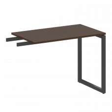 Metal System Quattro Приставной элемент на О-образном м/к 40БО.ПР-3 Венге Цаво/Металл Антрацит 1000*