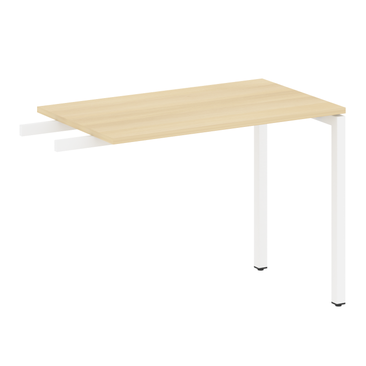 Metal System Quattro Приставной элемент на П-образном м/к 40БП.ПР-3 Акация Лорка/Металл Белый 1000*6