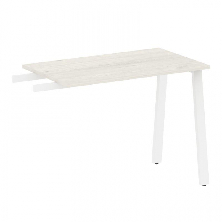 Metal System Приставной элемент на А-образном м/к БА.ПР-3 Дуб Наварра/Металл Белый 1000*600*750