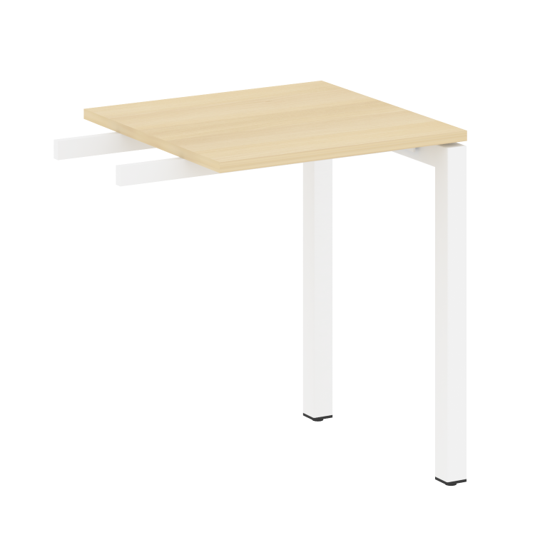 Metal System Quattro Приставной элемент на П-образном м/к 50БП.ПР-1 Акация Лорка/Металл Белый 600*60