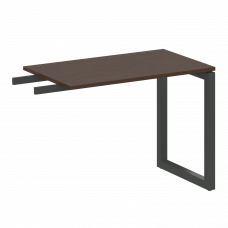 Metal System Quattro Приставной элемент на О-образном м/к 50БО.ПР-3 Венге Цаво/Металл Антрацит 1000*