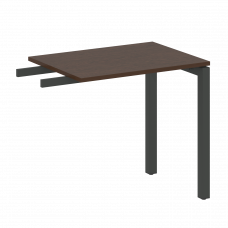 Metal System Quattro Приставной элемент на П-образном м/к 50БП.ПР-2 Венге Цаво/Металл Антрацит 800*6