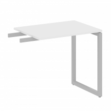 Metal System Quattro Приставной элемент на О-образном м/к 40БО.ПР-2 Белый/Металл Серый 800*600*750