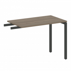 Metal System Quattro Приставной элемент на П-образном м/к 40БП.ПР-3 Вяз Благородный/Металл Антрацит