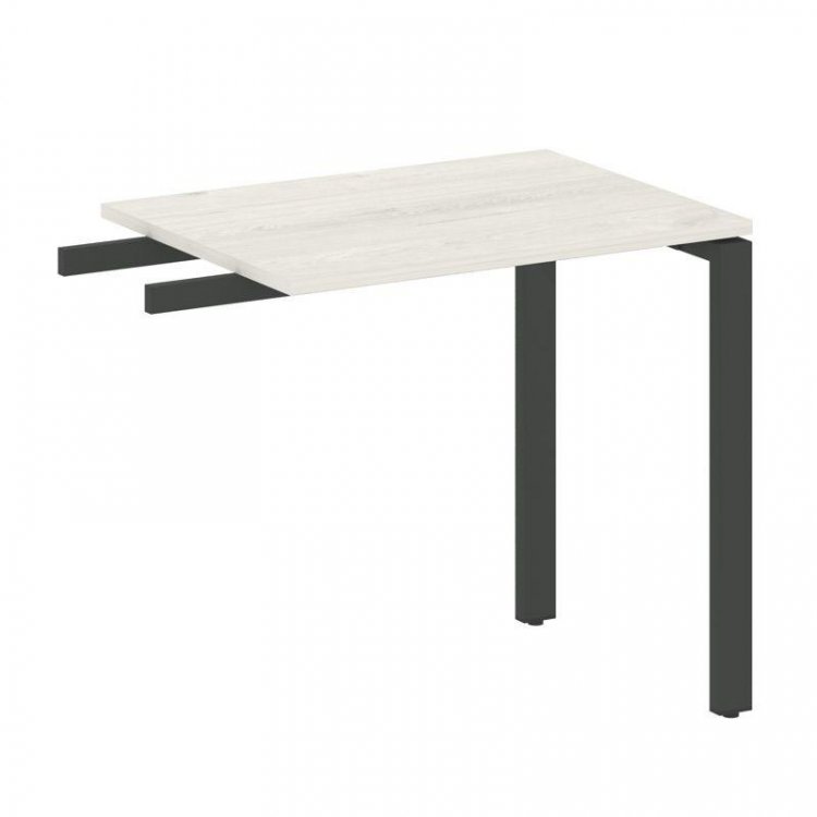 Metal System Приставной элемент на П-образном м/к БП.ПР-2 Дуб Наварра/Металл Антрацит 800*600*750