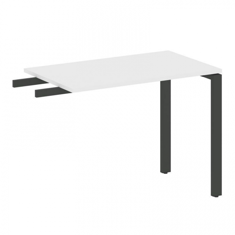 Metal System Приставной элемент на П-образном м/к БП.ПР-3 Белый/Металл Антрацит 1000*600*750