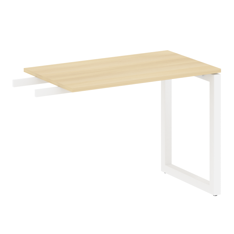 Metal System Quattro Приставной элемент на О-образном м/к 50БО.ПР-3 Акация Лорка/Металл Белый 1000*6