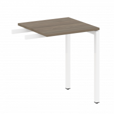 Metal System Quattro Приставной элемент на П-образном м/к 40БП.ПР-1 Вяз Благородный/Металл Белый 600