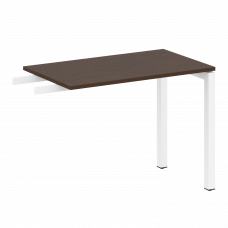 Metal System Quattro Приставной элемент на П-образном м/к 50БП.ПР-3 Венге Цаво/Металл Белый 1000*600