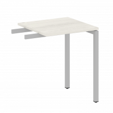 Metal System Quattro Приставной элемент на П-образном м/к 40БП.ПР-1 Дуб Наварра/Металл Серый 600*600