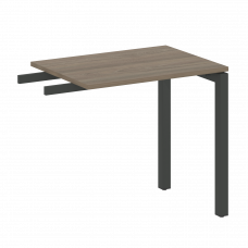 Metal System Quattro Приставной элемент на П-образном м/к 50БП.ПР-2 Вяз Благородный/Металл Антрацит