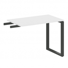 Metal System Приставной элемент на О-образном м/к БО.ПР-3 Белый/Металл Антрацит 1000*600*750