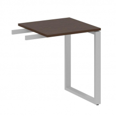 Metal System Приставной элемент на О-образном м/к БО.ПР-1 Венге Цаво/Металл Серый 600*600*750