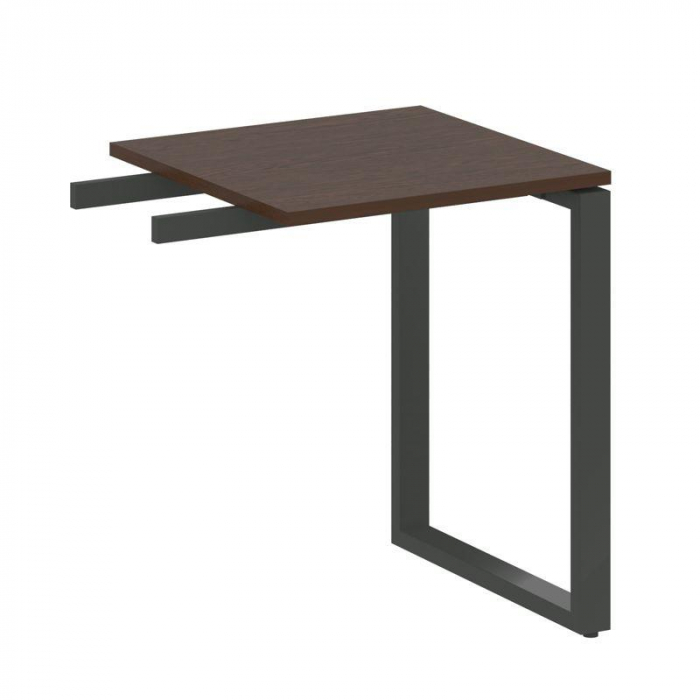 Metal System Приставной элемент на О-образном м/к БО.ПР-1 Венге Цаво/Металл Антрацит 600*600*750