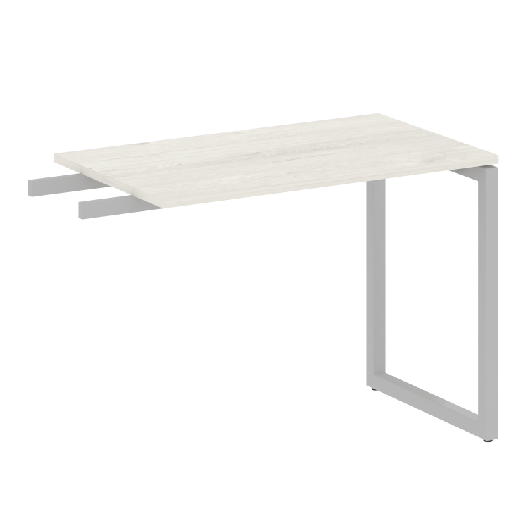 Metal System Quattro Приставной элемент на О-образном м/к 40БО.ПР-3 Дуб Наварра/Металл Серый 1000*60