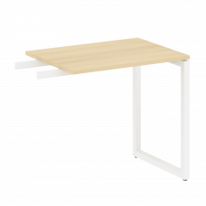 Metal System Quattro Приставной элемент на О-образном м/к 40БО.ПР-2 Акация Лорка/Металл Белый 800*60