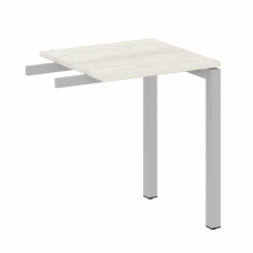 Metal System Quattro Приставной элемент на П-образном м/к 50БП.ПР-1 Дуб Наварра/Металл Серый 600*600