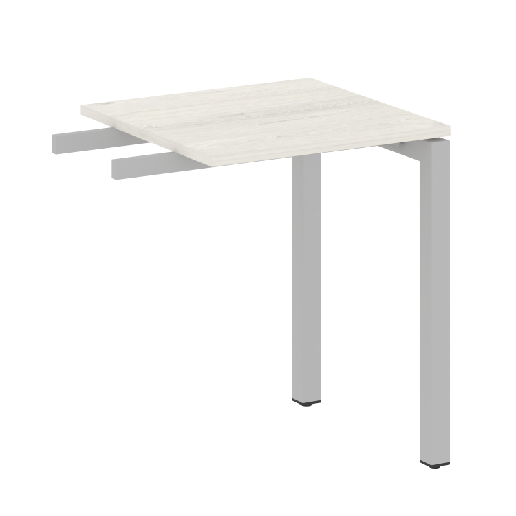 Metal System Quattro Приставной элемент на П-образном м/к 50БП.ПР-1 Дуб Наварра/Металл Серый 600*600