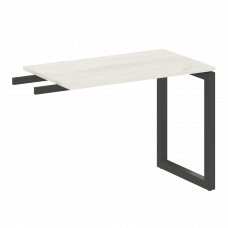 Metal System Quattro Приставной элемент на О-образном м/к 50БО.ПР-3 Дуб Наварра/Металл Антрацит 1000