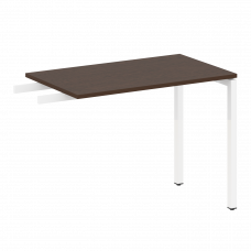 Metal System Quattro Приставной элемент на П-образном м/к 40БП.ПР-3 Венге Цаво/Металл Белый 1000*600