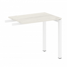 Metal System Quattro Приставной элемент на П-образном м/к 50БП.ПР-2 Дуб Наварра/Металл Белый 800*600