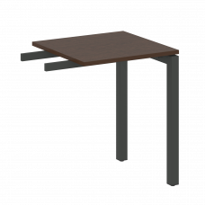 Metal System Quattro Приставной элемент на П-образном м/к 50БП.ПР-1 Венге Цаво/Металл Антрацит 600*6