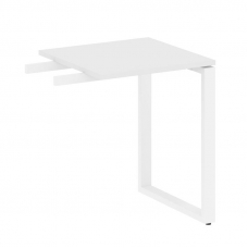 Metal System Приставной элемент на О-образном м/к БО.ПР-1 Белый/Металл Белый 600*600*750