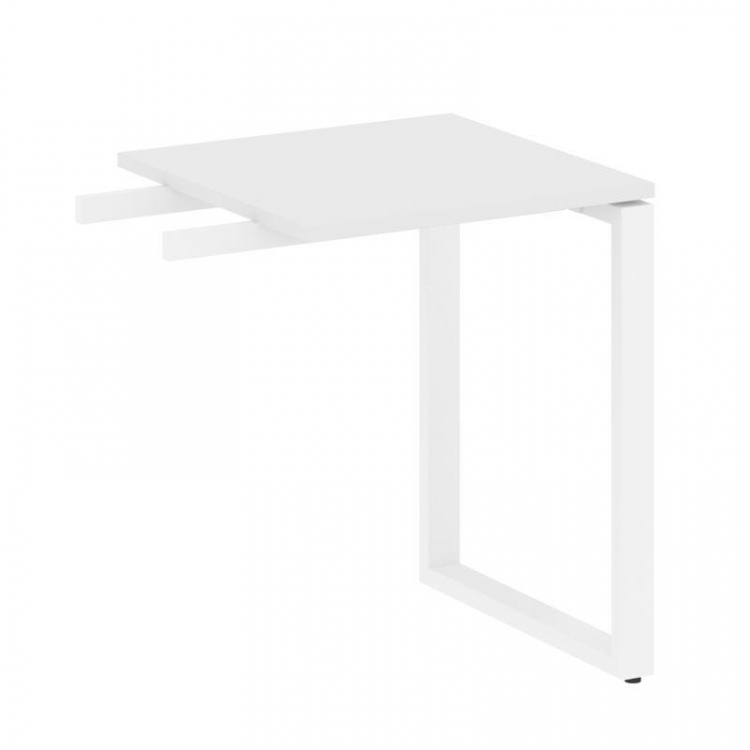 Metal System Приставной элемент на О-образном м/к БО.ПР-1 Белый/Металл Белый 600*600*750