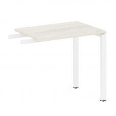 Metal System Приставной элемент на П-образном м/к БП.ПР-2 Дуб Наварра/Металл Белый 800*600*750