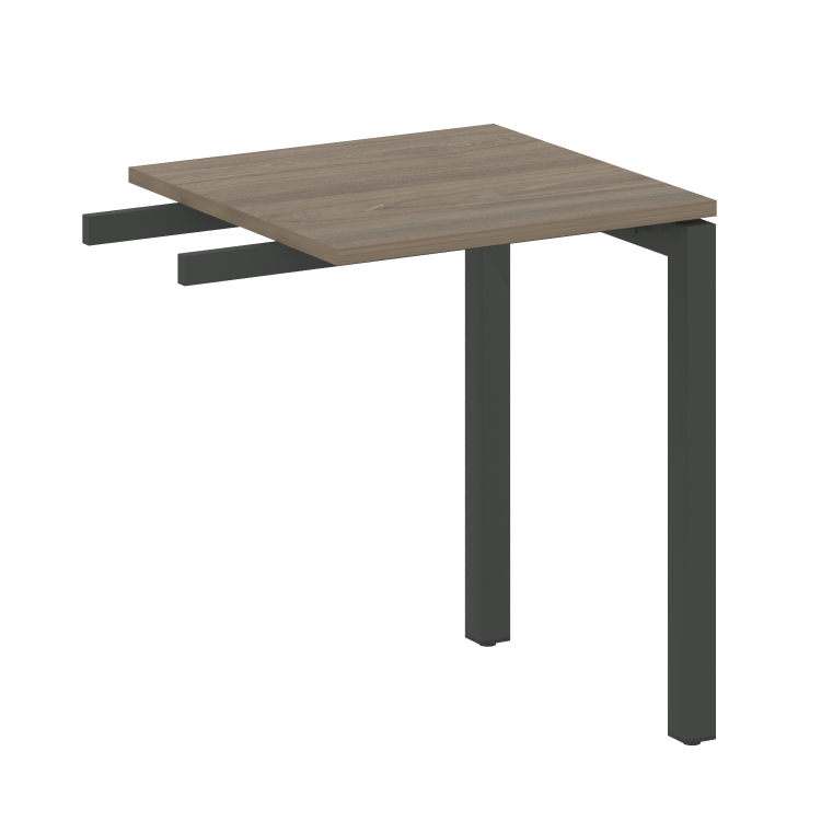 Metal System Quattro Приставной элемент на П-образном м/к 50БП.ПР-1 Вяз Благородный/Металл Антрацит