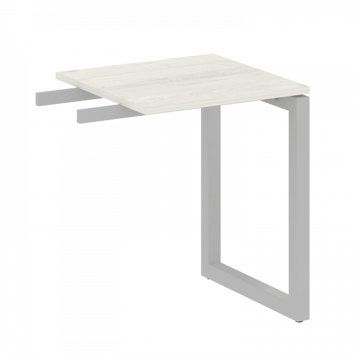 Metal System Quattro Приставной элемент на О-образном м/к 50БО.ПР-1 Дуб Наварра/Металл Серый 600*600