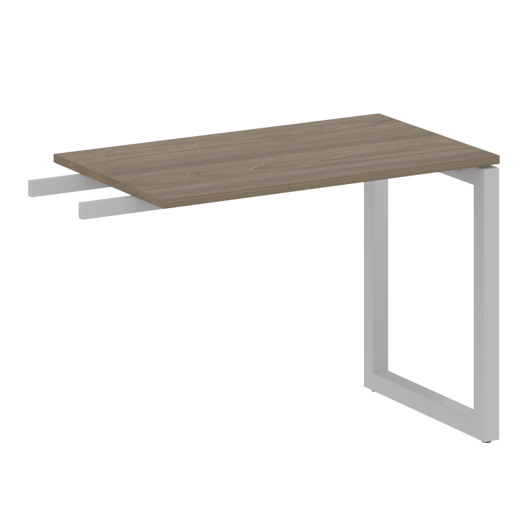 Metal System Quattro Приставной элемент на О-образном м/к 50БО.ПР-3 Вяз Благородный/Металл Серый 100