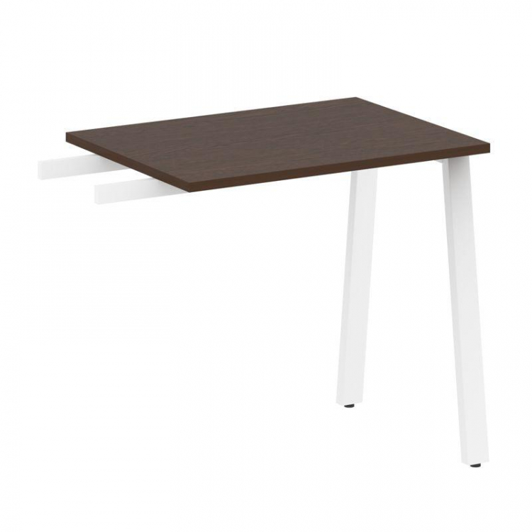 Metal System Приставной элемент на А-образном м/к БА.ПР-2 Венге Цаво/Металл Белый 800*600*750