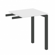 Metal System Quattro Приставной элемент на П-образном м/к 50БП.ПР-1 Белый/Металл Антрацит 600*600*75