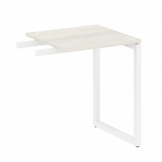 Metal System Quattro Приставной элемент на О-образном м/к 40БО.ПР-1 Дуб Наварра/Металл Белый 600*600