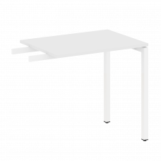 Metal System Quattro Приставной элемент на П-образном м/к 40БП.ПР-2 Белый/Металл Белый 800*600*750