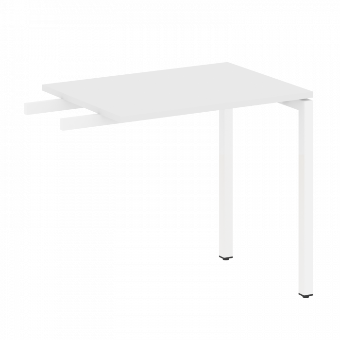Metal System Quattro Приставной элемент на П-образном м/к 40БП.ПР-2 Белый/Металл Белый 800*600*750